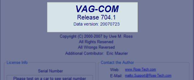 How to find your VAG-COM version and Data number